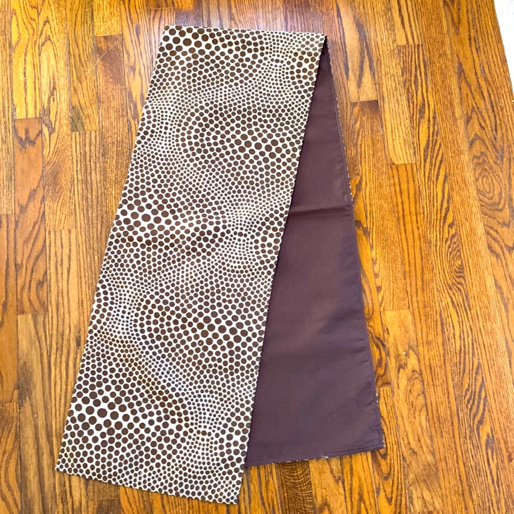 Brown & Beige Table Runner, 72” x 13”
